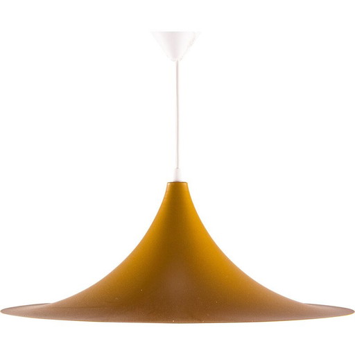 Lampe suspendue conique en métal par Claire Bonderup et Torsten Thorup pour Lyfa, Danemark 1960