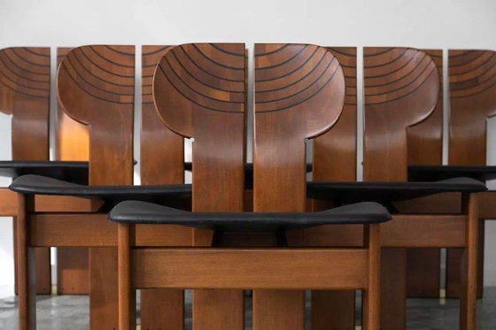 Image 1 of Chaises Africa Par Afra & Tobia Scarpa Pour Maxalto, Italie, Années 1970