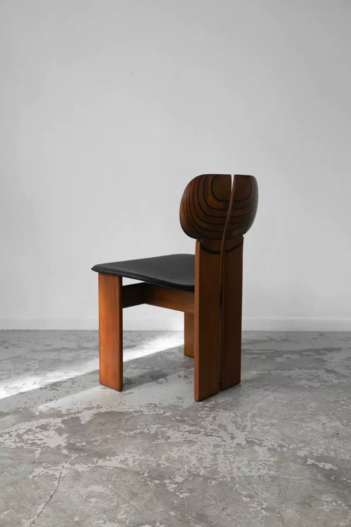 Chaises Africa Par Afra & Tobia Scarpa Pour Maxalto, Italie, Années 1970