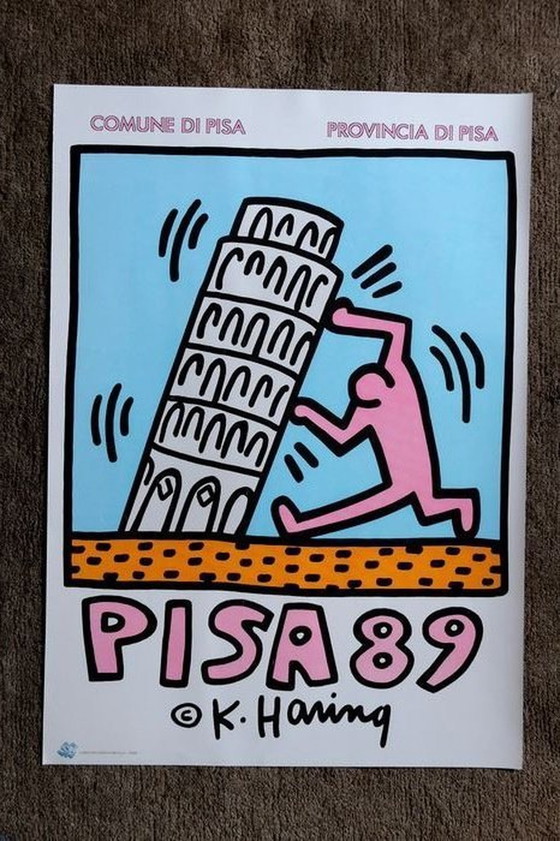 Image 1 of Keith Haring "Pise" | Affiche