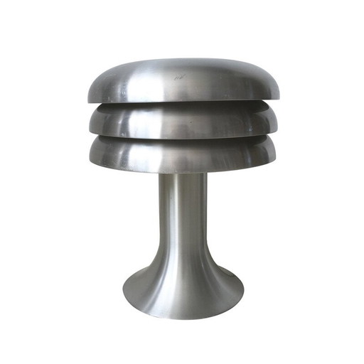 Lampe de bureau en aluminium brossé, Hans A. JAKOBSSON - années 1960