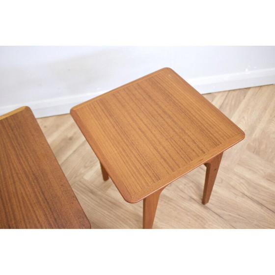 Image 1 of Tables gigognes en teck du Mid Century par Verner Pedersen pour Vejen Bordfabrik, 1960s