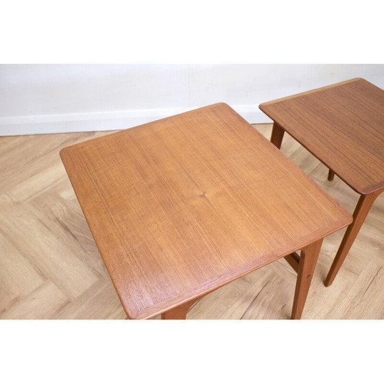 Image 1 of Tables gigognes en teck du Mid Century par Verner Pedersen pour Vejen Bordfabrik, 1960s