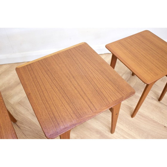 Image 1 of Tables gigognes en teck du Mid Century par Verner Pedersen pour Vejen Bordfabrik, 1960s