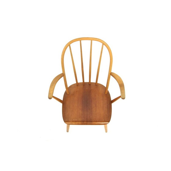 Image 1 of Fauteuil vintage "Pinnstol" en teck et hêtre, Suède 1960