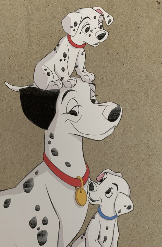 Image 1 of Jaume Esteve : "101 Dalmatiens". Épreuve d'artiste A.P., signée à la main.  Certificat d'authenticité inclus.