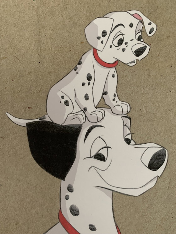 Image 1 of Jaume Esteve : "101 Dalmatiens". Épreuve d'artiste A.P., signée à la main.  Certificat d'authenticité inclus.