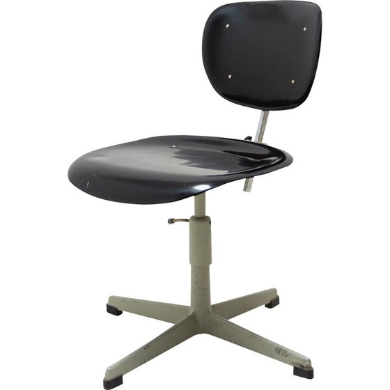 Image 1 of Fauteuil de bureau pivotant industriel vintage par Kovona, 1950s