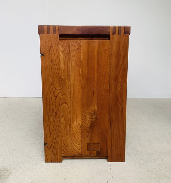 Image 1 of Enfilade Buffet R08A Pierre Chapo Orme Signé P. Chapo 1975 - Elm Sideboard