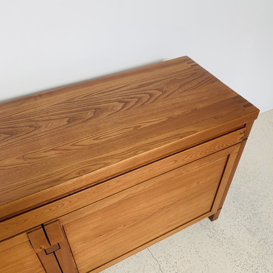 Image 1 of Enfilade Buffet R08A Pierre Chapo Orme Signé P. Chapo 1975 - Elm Sideboard