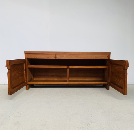 Image 1 of Enfilade Buffet R08A Pierre Chapo Orme Signé P. Chapo 1975 - Elm Sideboard