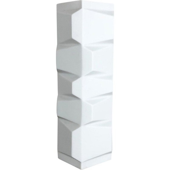 Image 1 of Vintage OP Art vase porcelaine allemande par Heinrich Fuchs pour Hutschenreuther