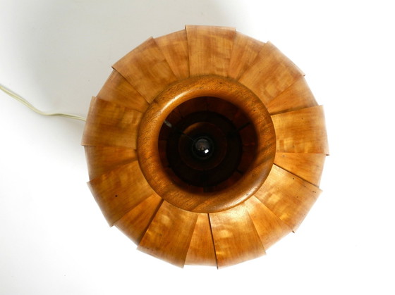 Image 1 of Grande lampe tripode en placage de bois tchèque des années 1960 par Stanislav Kučera pour Úluv