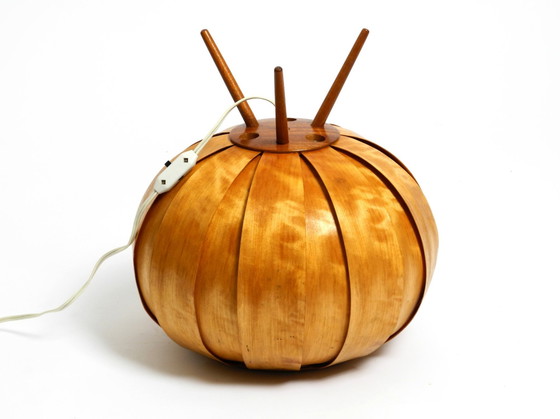 Image 1 of Grande lampe tripode en placage de bois tchèque des années 1960 par Stanislav Kučera pour Úluv