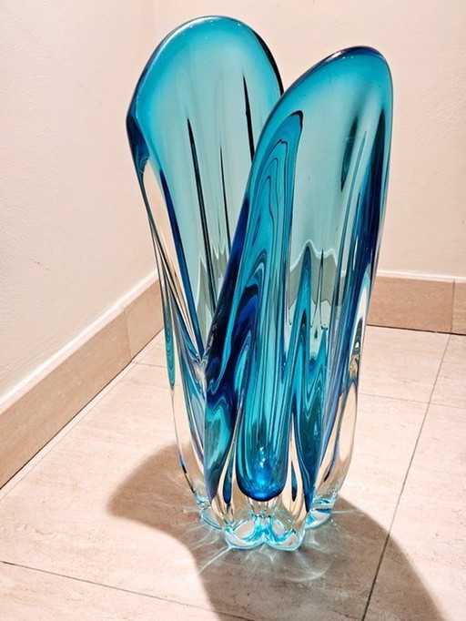 Vase en cristal Val Saint Lambert