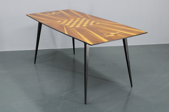 Image 1 of Table d'échecs de salle à manger des années 1960, Tchécoslovaquie