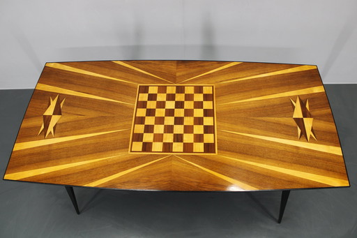 Table d'échecs de salle à manger des années 1960, Tchécoslovaquie