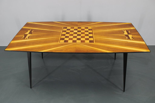 Table d'échecs de salle à manger des années 1960, Tchécoslovaquie