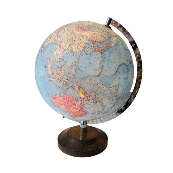 Image 1 of Globe terrestre vintage en carton par Globes Taride, France 1960