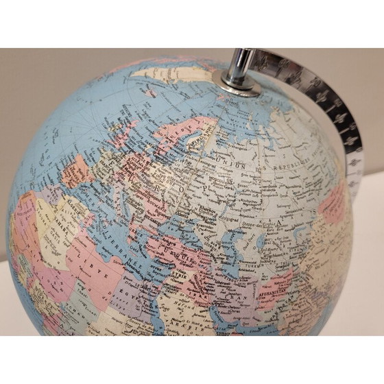 Image 1 of Globe terrestre vintage en carton par Globes Taride, France 1960