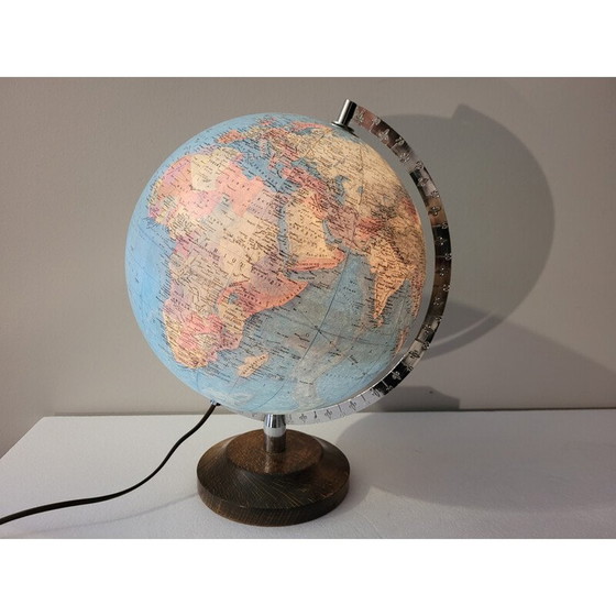 Image 1 of Globe terrestre vintage en carton par Globes Taride, France 1960