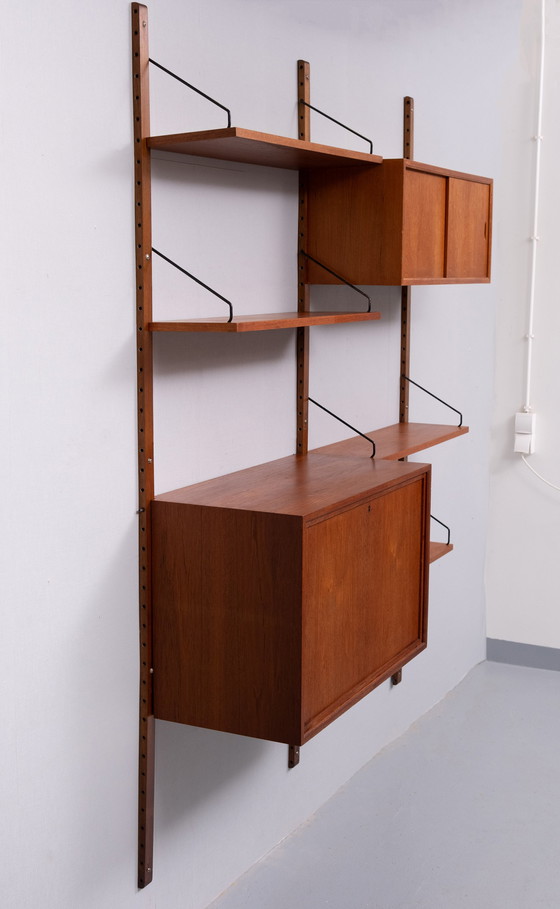 Image 1 of Poul Cadovius Teak Modular Royal Wall System Danemark