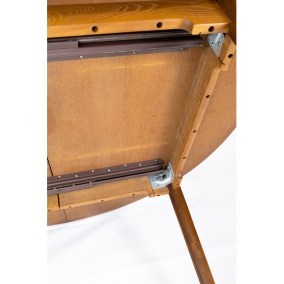 Image 1 of Table de salle à manger vintage en chêne foncé, danois, années 1960