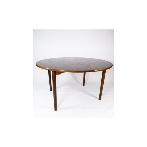 Table de salle à manger vintage en chêne foncé, danois, années 1960