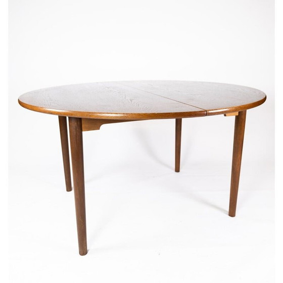 Image 1 of Table de salle à manger vintage en chêne foncé, danois, années 1960