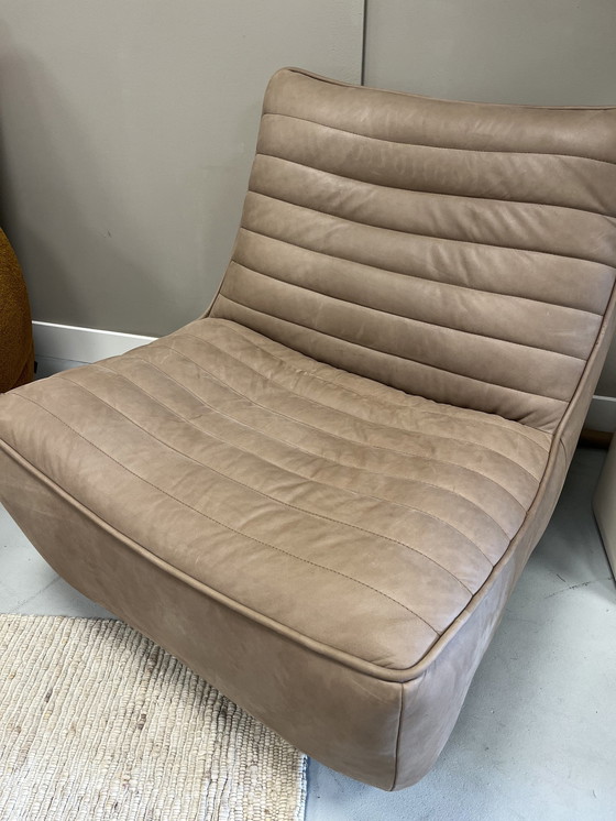 Image 1 of Eleonora Fauteuil pivotant Matthew Leather - Brown