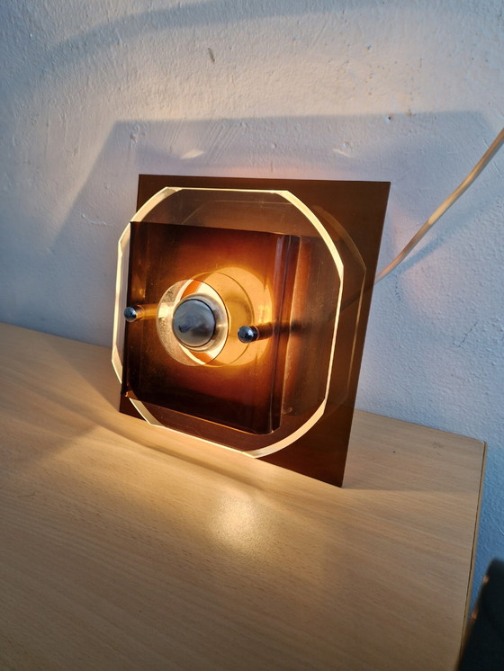 Image 1 of Lampe murale vintage Herda Spage Age Design Perspex
