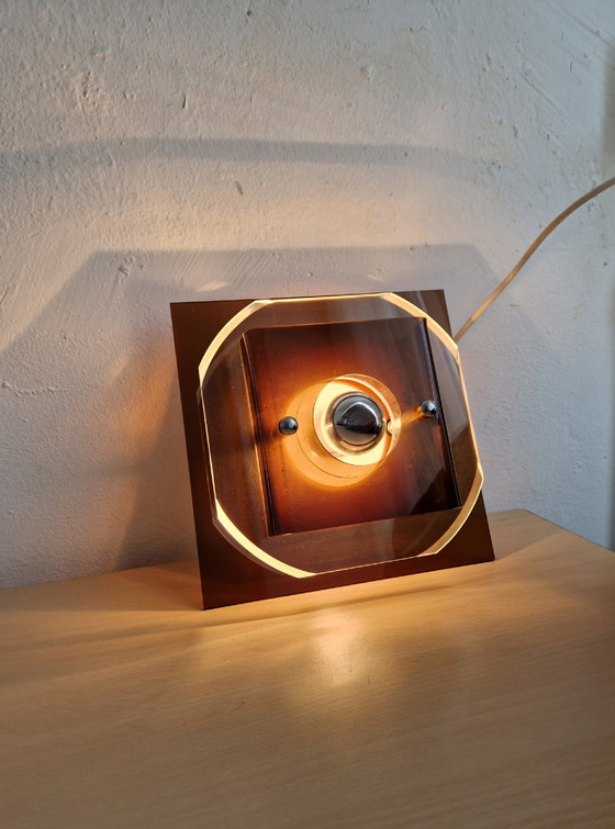 Image 1 of Lampe murale vintage Herda Spage Age Design Perspex