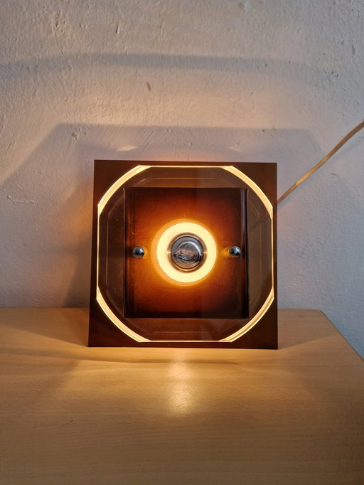 Lampe murale vintage Herda Spage Age Design Perspex