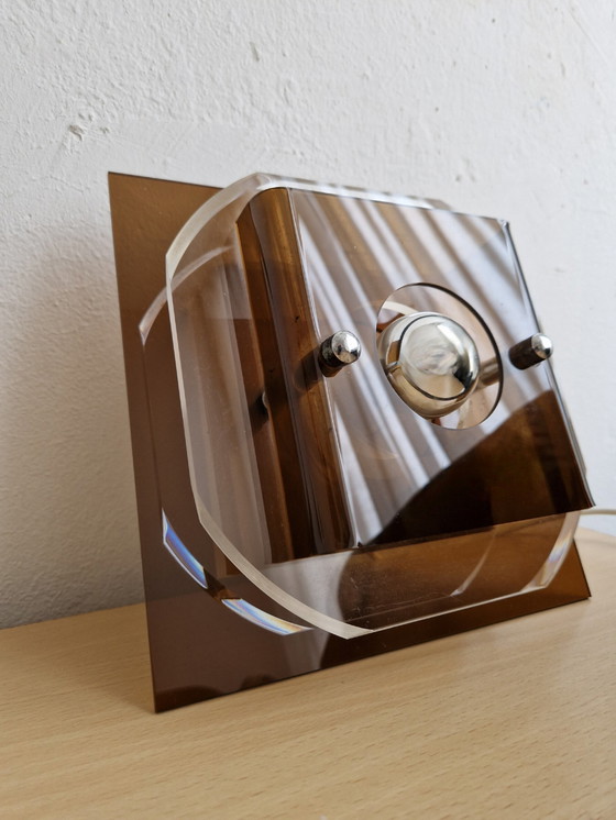 Image 1 of Lampe murale vintage Herda Spage Age Design Perspex