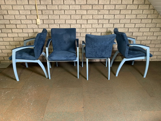 Image 1 of 4X chaises de salle à manger Leolux Camarilla