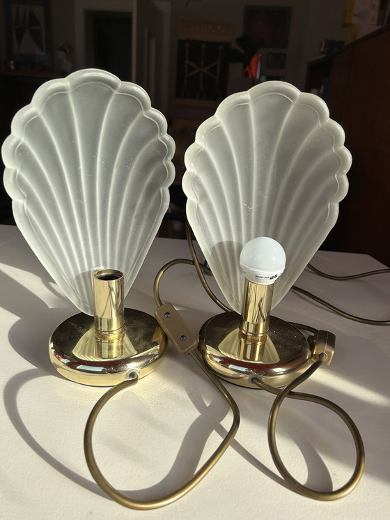 Image 1 of AF Cinquanto Lampes de chevet coquillages Italie années 80
