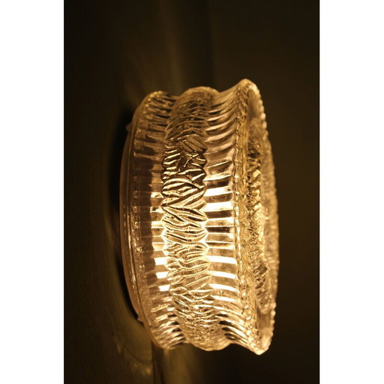 Image 1 of Plafonnier ou applique murale en verre vintage, Italie, années 1960