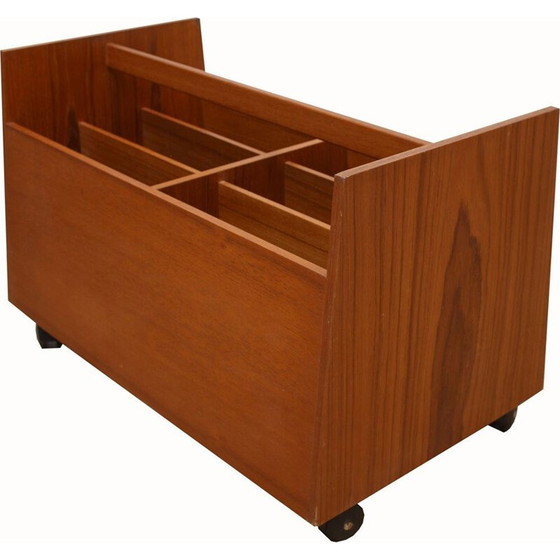 Image 1 of Porte-revues vintage en teck par Hesland pour Bruksbo 1960s