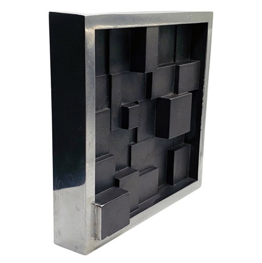 Sculpture Vintage • Cendrier • Max Seidenfaden • Sds • Alumium & Acier • 1975