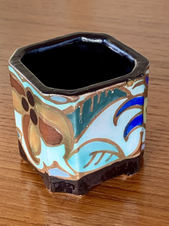 Image 1 of Céramiques Art Déco de C.M. Bergen, années 1930, ensemble de 3 pièces