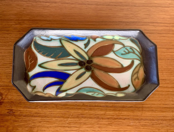 Image 1 of Céramiques Art Déco de C.M. Bergen, années 1930, ensemble de 3 pièces