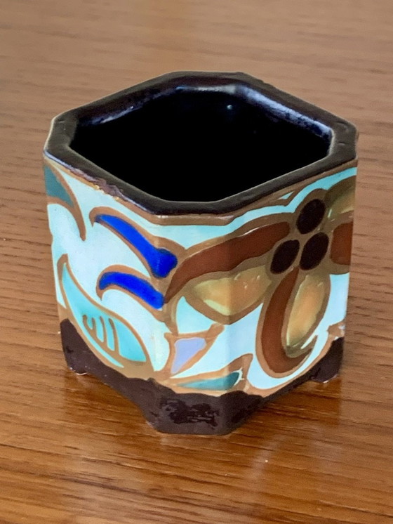 Image 1 of Céramiques Art Déco de C.M. Bergen, années 1930, ensemble de 3 pièces