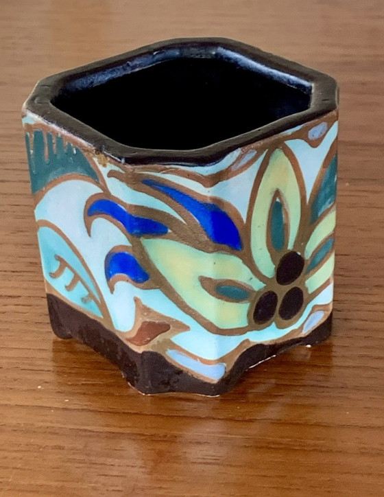 Image 1 of Céramiques Art Déco de C.M. Bergen, années 1930, ensemble de 3 pièces