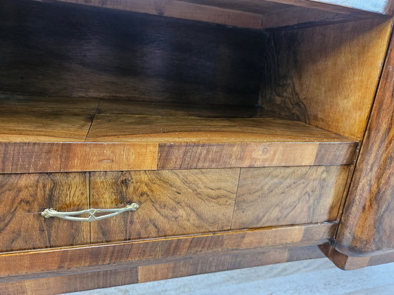 Image 1 of Console Briar avec miroir Art Decò