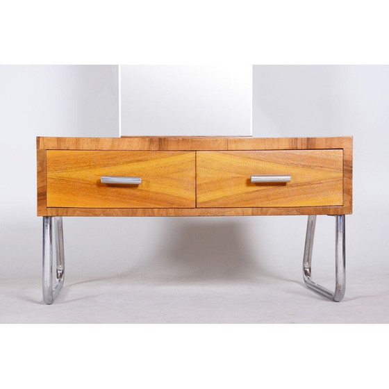 Image 1 of Miroir de coiffeuse vintage Bauhaus, Tchécoslovaquie, années 1930