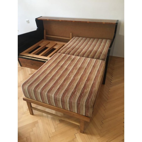 Image 1 of Canapé vintage en stretch de Jindrich Halabala, 1940