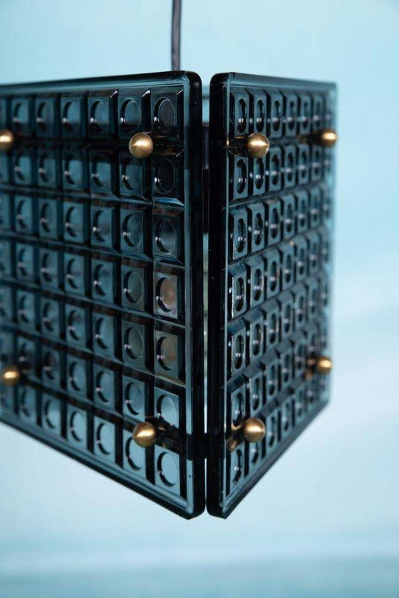 Image 1 of Midmod 3angle lampe suspendue verre, verre fumé Suspension Kronobergs