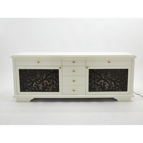 Image 1 of Buffet vintage en bois Moucharabieh par Garouste et Bonetti pour Christian Lacroix, 1987