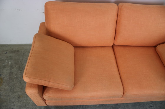 Image 1 of Cor Conseta Canapé deux places Designer Orange Tissu Patins chromés