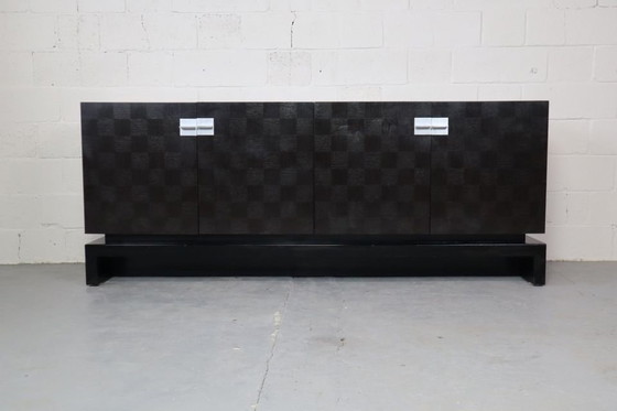 Buffet minimaliste en chêne de Jean Batenburg pour Mi, Belgique – Buffet bas, Wood, Vintage